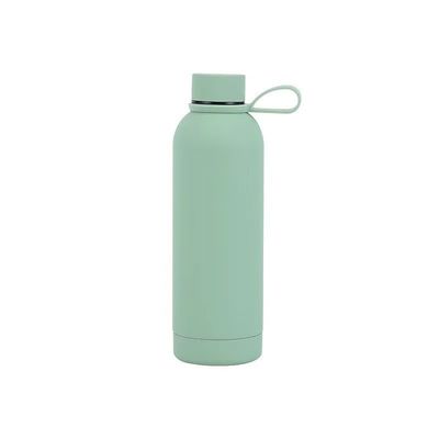 Venta Colorida Botella de agua aislada de boca estrecha de acero inoxidable 304 con agarre de mano