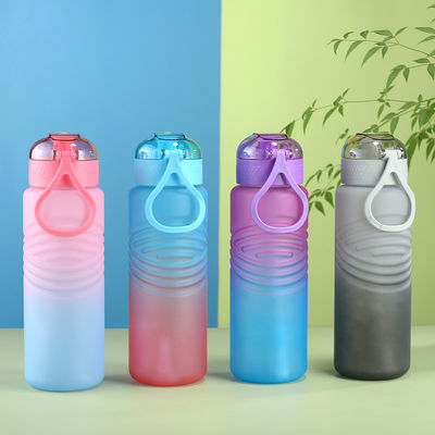 Manténgase hidratado en cualquier momento con este vaso de agua de gran capacidad de 1000 ml de color gradiente