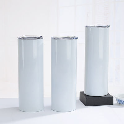Opción de doble pared de acero inoxidable vacío aislado 20oz 30oz recta delgada sublimación tumbler con paja