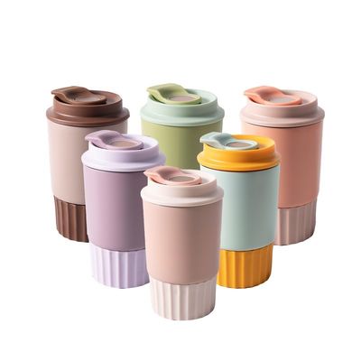 Botella de viaje portátil de 350 ml Taza de acero inoxidable al vacío con taza aislada reutilizable