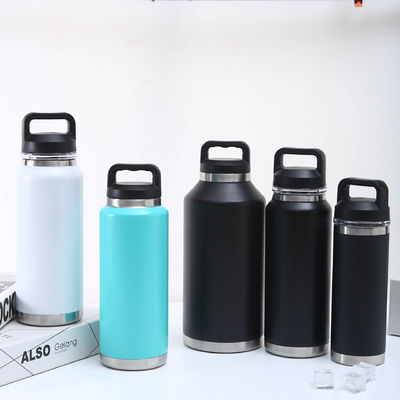 Botellas de vacío de acero inoxidable con logotipo personalizado de grado alimenticio boca ancha 18oz 26oz 36oz