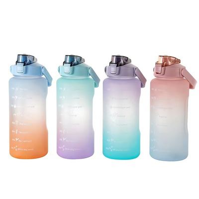 2023 Botella de agua potable motivacional 2L BPA gratis para gimnasio y actividades al aire libre
