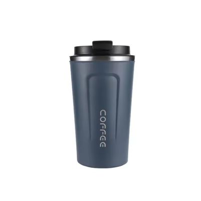 LID Eco-amigable de doble pared de acero inoxidable de viaje taza de café de vacío aislado reutilizable taza de café