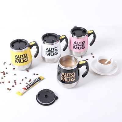 Oficina y hogar de acero inoxidable eléctrico automático auto agitar taza para los amantes del café