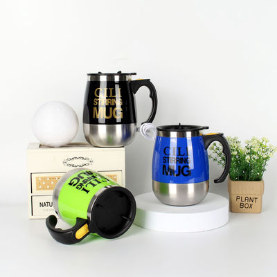 No invertido de acero inoxidable 450 ml de batería de auto-mezcla de la taza de café tumbler