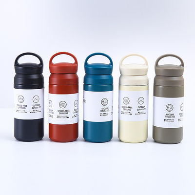 Flasco de vacío de doble pared de acero inoxidable azul 304 para mantener la bebida caliente fría 6-12 horas