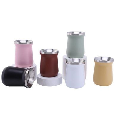 Taza de acero inoxidable aislada directamente botella portátil de jugo de café a prueba de fugas