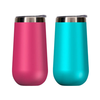 En stock 6oz Flautas de champán sin tallo Tumbler 10oz Niños Sublimación Taza de café Vacuo Tazas aisladas