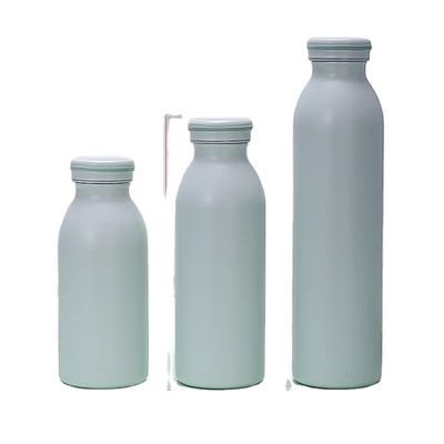 Botella de agua de acero inoxidable con pintura de caucho suave 350 ml/600 ml de doble pared aislada