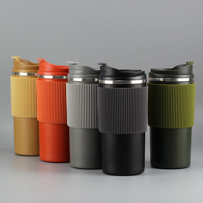 Logotipo Logotipo personalizado aceptable 450ml Flasca de térmosas Taza de café de viaje para negocios