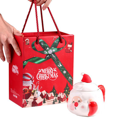 Tazas de café de cerámica nórdica personalizadas de Navidad Capacidad de 400 ml con diseño de Santa Claus