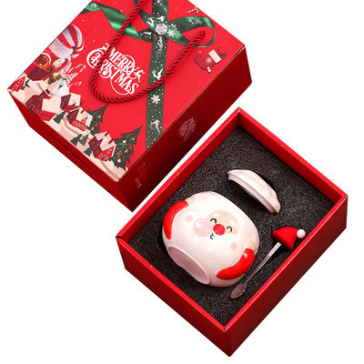 Tazas de café de cerámica nórdica personalizadas de Navidad Capacidad de 400 ml con diseño de Santa Claus