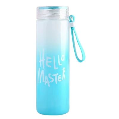 Capa a prueba de fugas Botella de agua de vidrio Diseño personalizado para regalos de negocios de senderismo unisex