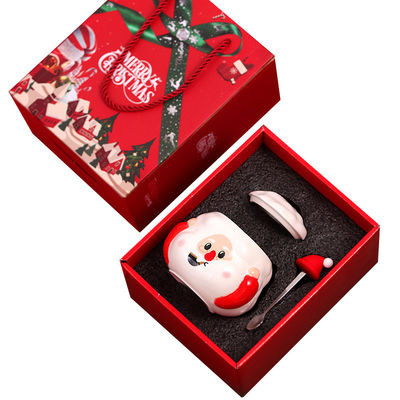 Tazas de café de cerámica nórdica personalizadas de Navidad Capacidad de 400 ml con diseño de Santa Claus