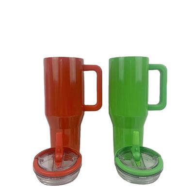Botella de agua de acero inoxidable de 40 oz Tumbler con tapas de mango y ventaja ecológica