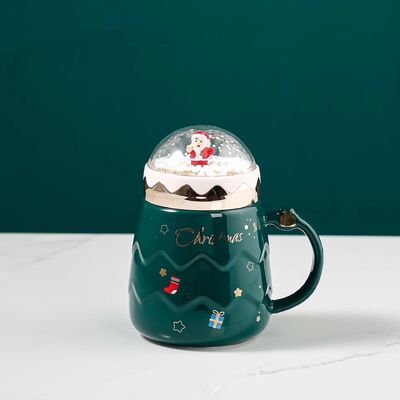 2024 Bella Navidad Bola de Nieve Cerámica Set de Regalos con Todos los Accesorios y Bonita Taza