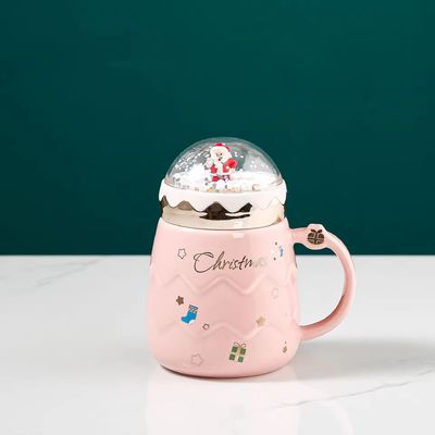 2024 Bella Navidad Bola de Nieve Cerámica Set de Regalos con Todos los Accesorios y Bonita Taza