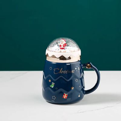 2024 Bella Navidad Bola de Nieve Cerámica Set de Regalos con Todos los Accesorios y Bonita Taza