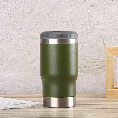 14 oz botella de cerveza de acero inoxidable puede soporte de doble pared vacío aislado para bebidas frías