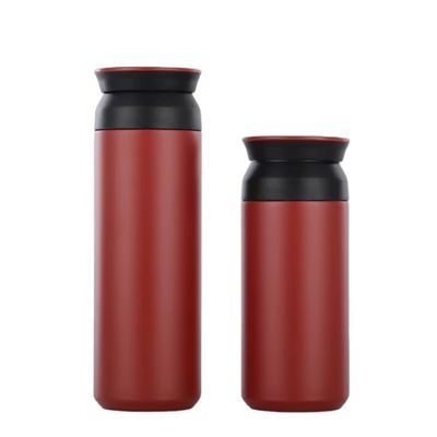 Tazas de acero inoxidable de doble pared con tapa y mango Capacidad 350ml/500ml