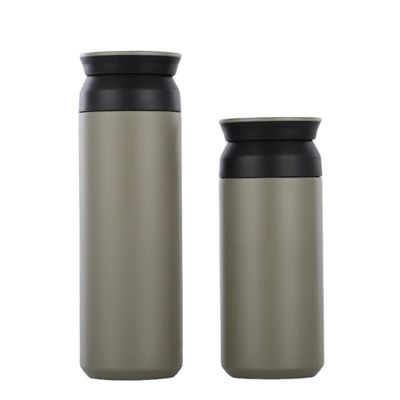 Tazas de acero inoxidable de doble pared con tapa y mango Capacidad 350ml/500ml