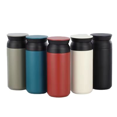 Tazas de acero inoxidable de doble pared con tapa y mango Capacidad 350ml/500ml