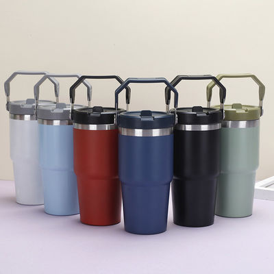 20oz 30oz de acero inoxidable Logotipo personalizado Flasco térmico con tapa y mango OEM / ODM aceptable