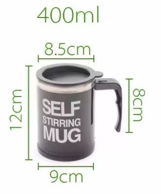 Conveniente portable eléctrico de agitación de café botella de leche 450 ml de acero inoxidable tumbler