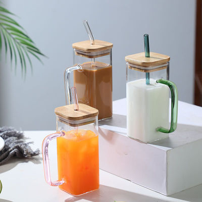 400ml Cuadrados Bebidas para Niños con mango de colores Tipo de vasos de bebida Muchas ocasiones de regreso a la escuela