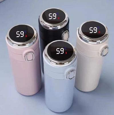 Display de temperatura inteligente tapa de la taza térmica para exteriores hecha de acero inoxidable
