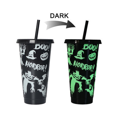 Taza de regalo personalizable de plástico frío de 24 oz con diseño moderno y logotipo personalizado