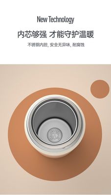 450ml Copo de termos de acero inoxidable para mujeres Copo de agua portátil sostenible y lindo