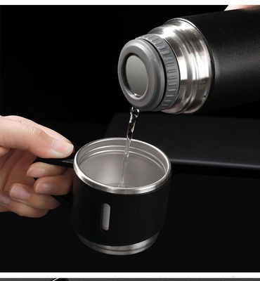 500 ml regalo de negocios de acero inoxidable de vacío botella de café botella de agua de copa de juego