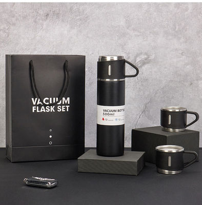 500 ml regalo de negocios de acero inoxidable de vacío botella de café botella de agua de copa de juego