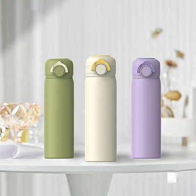 Botellas de vacío Termósidos 450 ml Botella de agua de acero inoxidable para hombres y mujeres