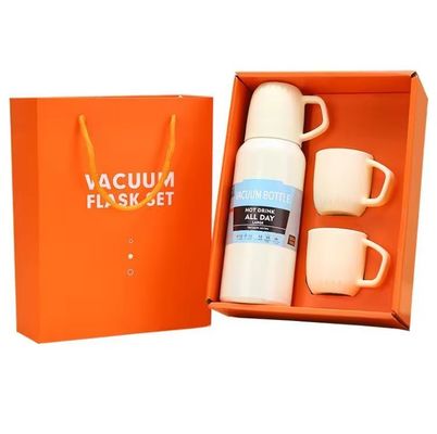Set de regalo de taza de agua de aislamiento al vacío de acero inoxidable con taza recta en muchos colores