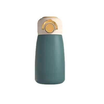 Botella de agua de vacío de acero inoxidable portátil de 380 ml en forma de hongo para regalo infantil