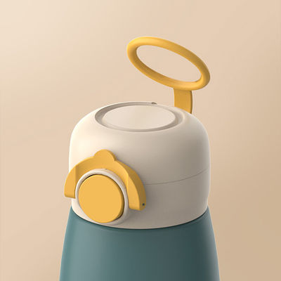 Botella de agua de vacío de acero inoxidable portátil de 380 ml en forma de hongo para regalo infantil
