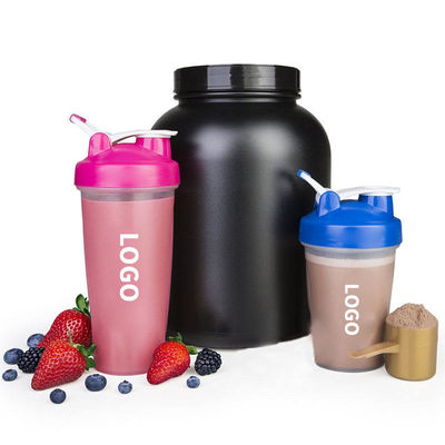 400 ml de acondicionamiento físico plástico negro gimnasio mezclador de batidora de taza de batidora de proteínas botella para versátil