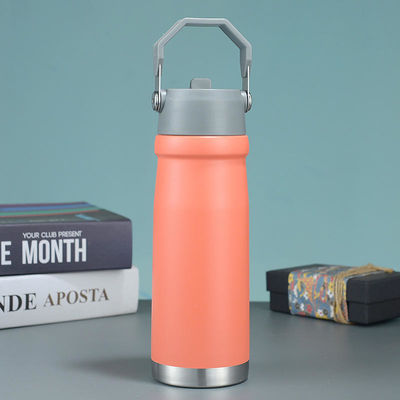 500 ml/650 ml Flasca de vacío de acero inoxidable, utensilios deportivos portátiles para beber al aire libre con mango
