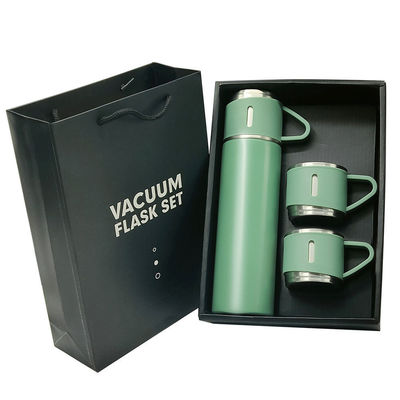 Flasca de agua de vacío de acero inoxidable con 3 tapas 304 interior