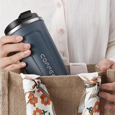 500 ml de acero inoxidable vacío aislado taza de café de viaje para el restaurante de oficina en casa