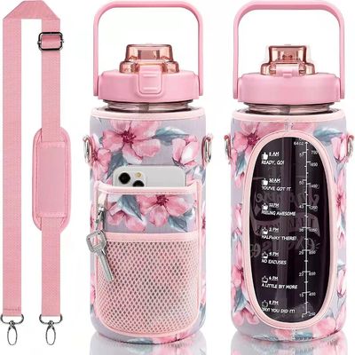 Mantente hidratado y con estilo con mangas de botellas de agua de estilo americano en material SBR