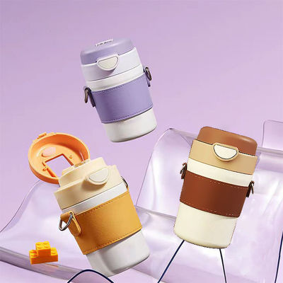 380 ml de capacidad de vacío de acero inoxidable Taza de viaje sin derrame de succión aislada tumbler