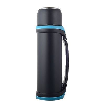 Diseño Deportivo Gran Capacidad 2QT 64oz Botella de vacío aislada con taza para bebidas calientes