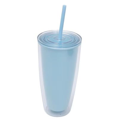 TOUR Aplicable Adultos 24 oz libre de BPA de doble pared de plástico tumbler con paja y tapa