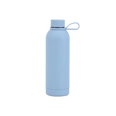 Venta Colorida Botella de agua aislada de boca estrecha de acero inoxidable 304 con agarre de mano