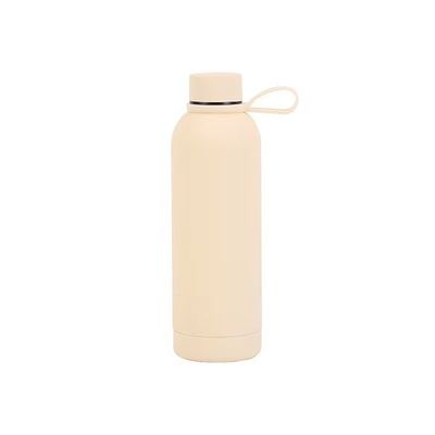 Venta Colorida Botella de agua aislada de boca estrecha de acero inoxidable 304 con agarre de mano