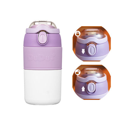 Regalos de negocios de alta calidad botella de agua de acero inoxidable de doble pared con juego de tazas de paja