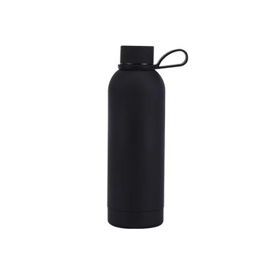 Botella de agua aislada con diseño colorido y material de acero inoxidable